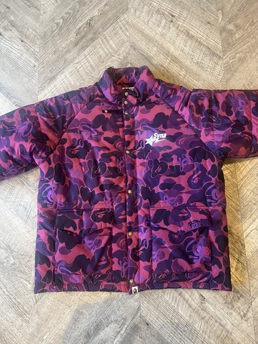 Bape syna camo puffer - bape,