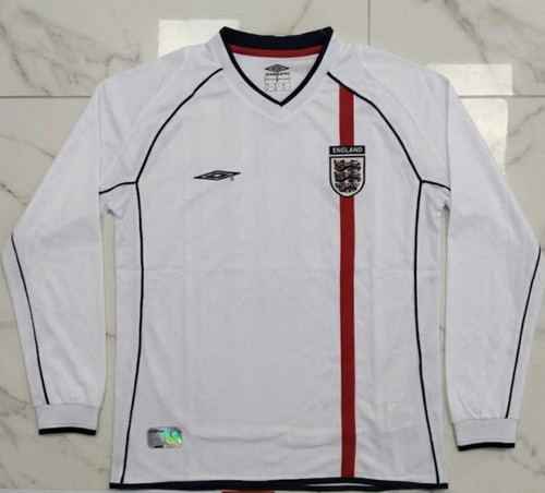 2002 england home long sleeve - 2002, long-sleeve