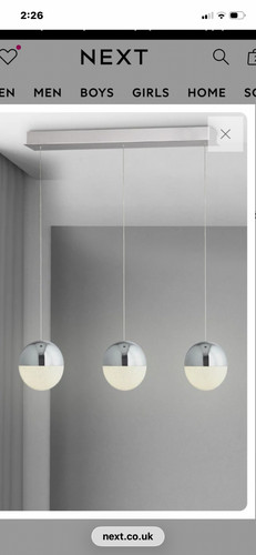 Next lexi light - chrome, &