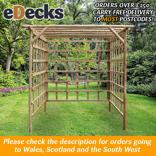 Rustic rose enclosed gazebo - rustic,