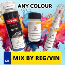 Touch Up Paint Mixed From Car Registration Reg Touch Up Pen Bottle Brush Aerosol