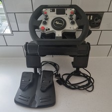 Joytech Williams F1 Team Racing Steering Wheel Force Feedback Playsation 2 PS2