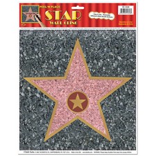 HOLLYWOOD STAR AWARDS NIGHT PEEL 'N' PLACE WALL CLING DECORATION