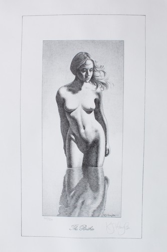 Female nude pencil - pencil, 'the