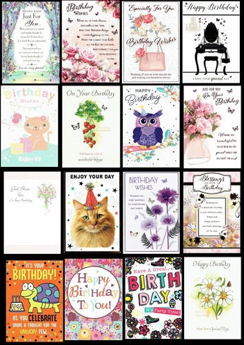 Female quality birthday card - female,