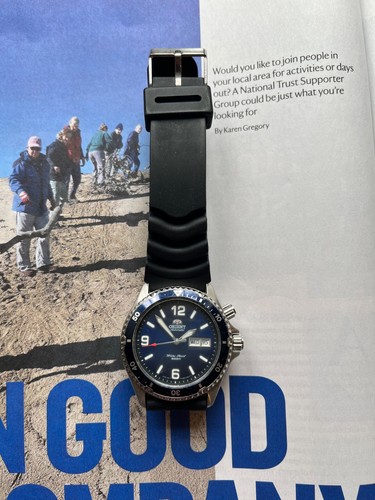 Orient mako blue diver - mako, first