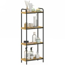 HOMCOM 4-Tier Bamboo Bathroom