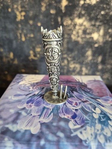 Ornate pewter mini - pewter, posy