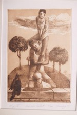 John Smalley Mezzotint Monuments to Rilke. The Duino Elegies LTD edition 2/100
