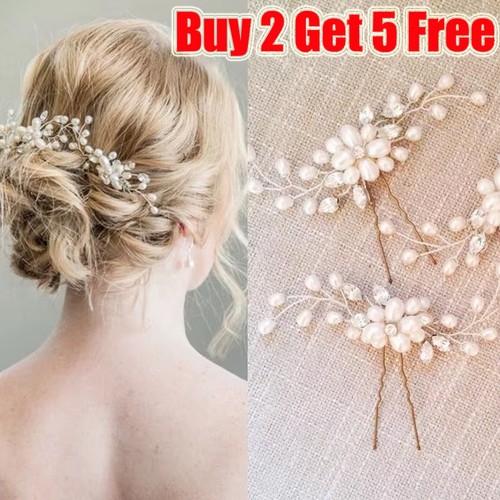 White flower wedding hair - wedding, pins