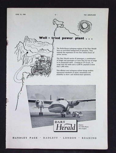 Original 1958 advert handley - original,