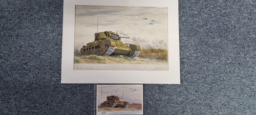 Original postcard ww2 artwork - postcard,