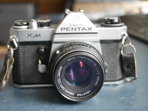Pentax slr camera with - camera,
