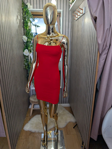 Zara red bodycon - red, dress