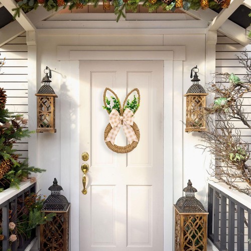 Easter bunny wreath - easter,