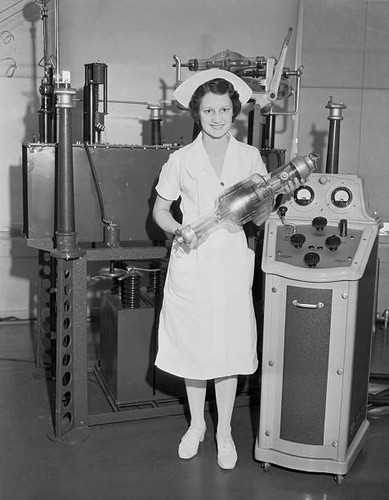 Nurse holding ray - holding,