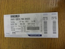 23/09/2012 Ticket: Tottenham