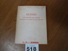 BRAHMS Cello & Piano / Clarinet or Viola & Piano Sonatas - Lea Pocket Score No.7