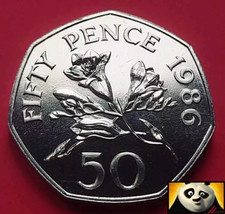 1986 Scarce GUERNSEY 50p Fifty