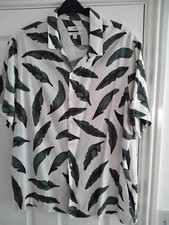 MENS SHORT SLEEVE SHIRT.. XL NEW ...MARKS AND SPENCERS LINEN MIX.