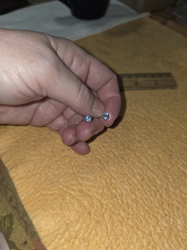 Blue topaz 14k - blue, earrings