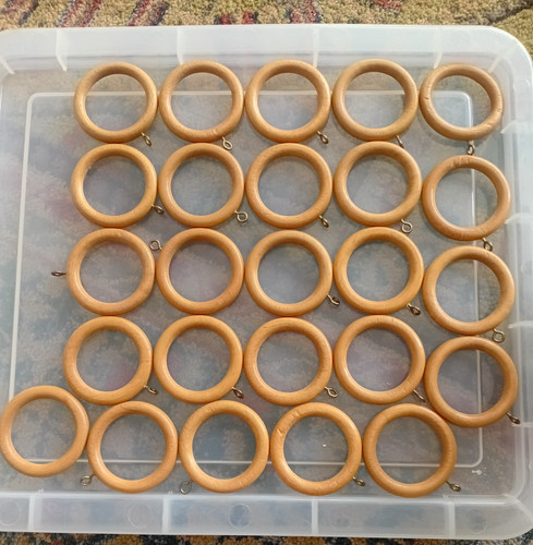 45mm wooden curtain rings