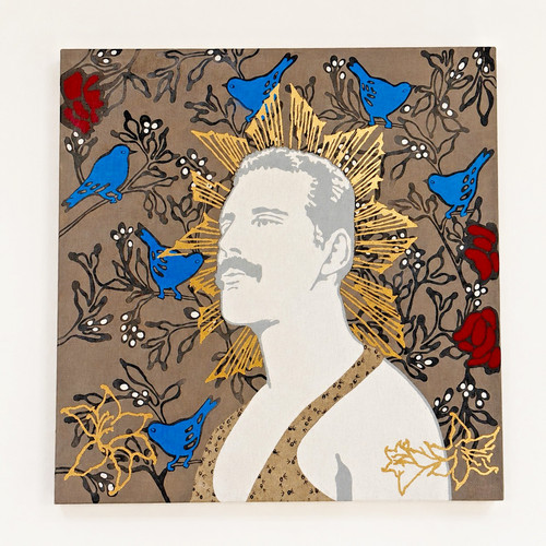 Portrait freddie mercury - of,