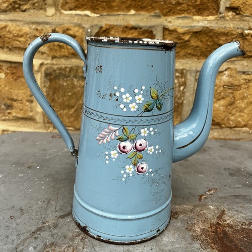 Vintage french enamel floral - vintage,