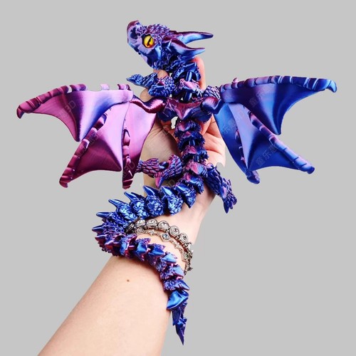 Articulated dragon figure 3d - articulated,