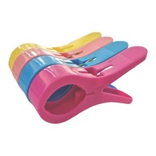 Sunbed Beach Towel Clips X 4 Clamps Pegs Heavy Laundry Clothes