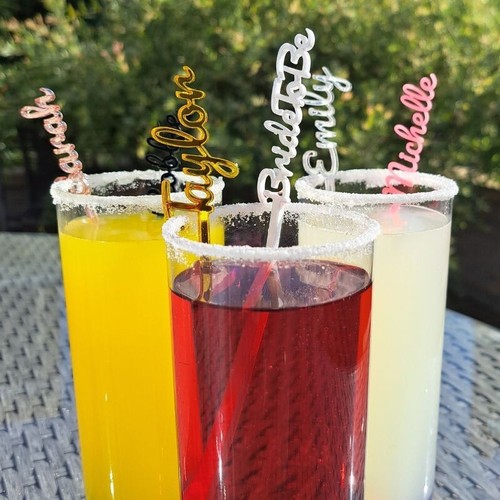 Personalised swizzle sticks - personalised,