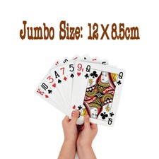 Jumbo Extra Large Giant Playing Cards Bridge Poker Whist Games Gambling Gaming