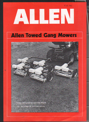 Allen towed gang mowers - towed,