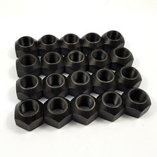 20 x Black Steel Wheel Nuts