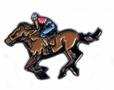 Horse and Jockey Racing Metal