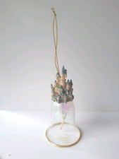 Vintage Disneyland Resort Paris Glass Bell Christmas Ornament Tinkerbell Rare