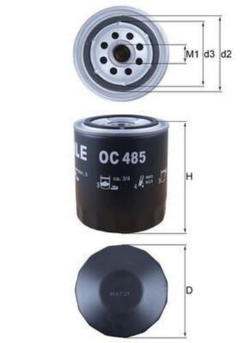 Oil filter mahle fits audi - oil, vw