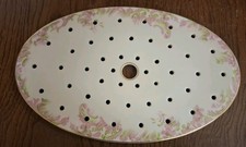 Early 20th Century Haviland Limoges Porcelain Strainer - Floral Decoration