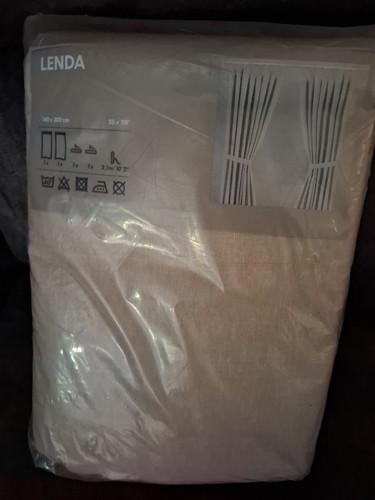 Ikea lenda beige curtains 140 - ikea,