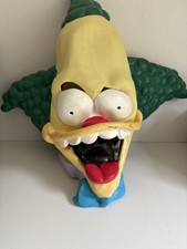 Adult Krusty the Clown Halloween Mask The Simpsons Matt Groening 2002 Vintage