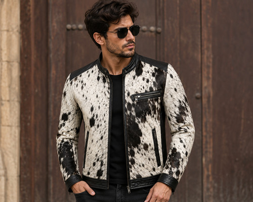 Men genuine hair cowhide - hair, on