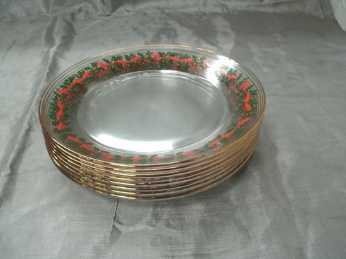 Libbey arcoroc holly berry - berry, &