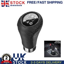 5 Speed Shift Knob Manual PU Leather Gear Stick Shifter Lever PU Leat Universal