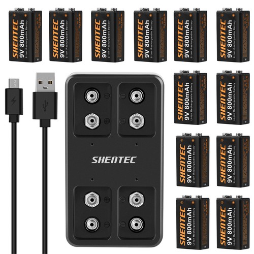 Lithium rechargeable - 9v,