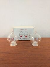 Vintage Guzzini Acrylic Salt and Pepper Pots Lucite Perspex Italy, Nostro Tempo