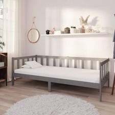Day Bed Grey Solid Pinewood 90