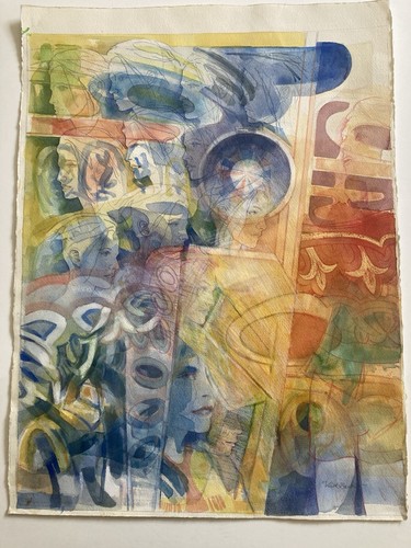 Vintage watercolour painting - vintage,