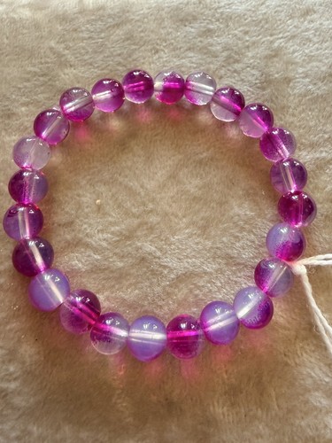 Glass 8mm pink - pink, &