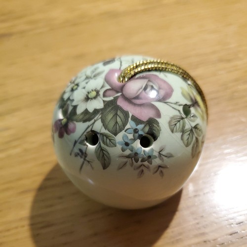 Olde ceramic pomander - ceramic,
