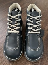 Kickers Kick Classic Mens Leather Chukka Boots, Navy Blue - Size 6